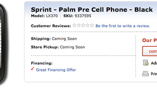 Palm Pre Listed on Best Buy's Site for a Whopping $850